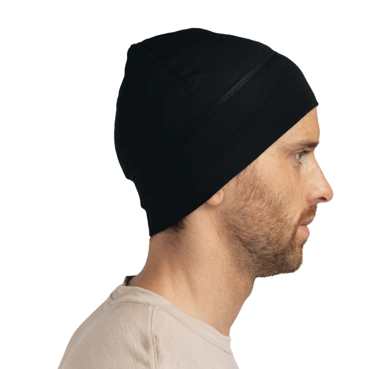 LightWool 140 Beanie (Black Ink)-ACLIMA Online
