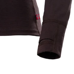 LightWool 180 Polo w/zip, dame (Chocolate Plum)-ACLIMA Clearance