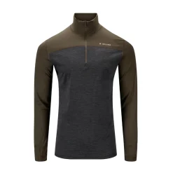 LightWool 180 Polo w/zip, herre (Tarmac Marengo)-ACLIMA