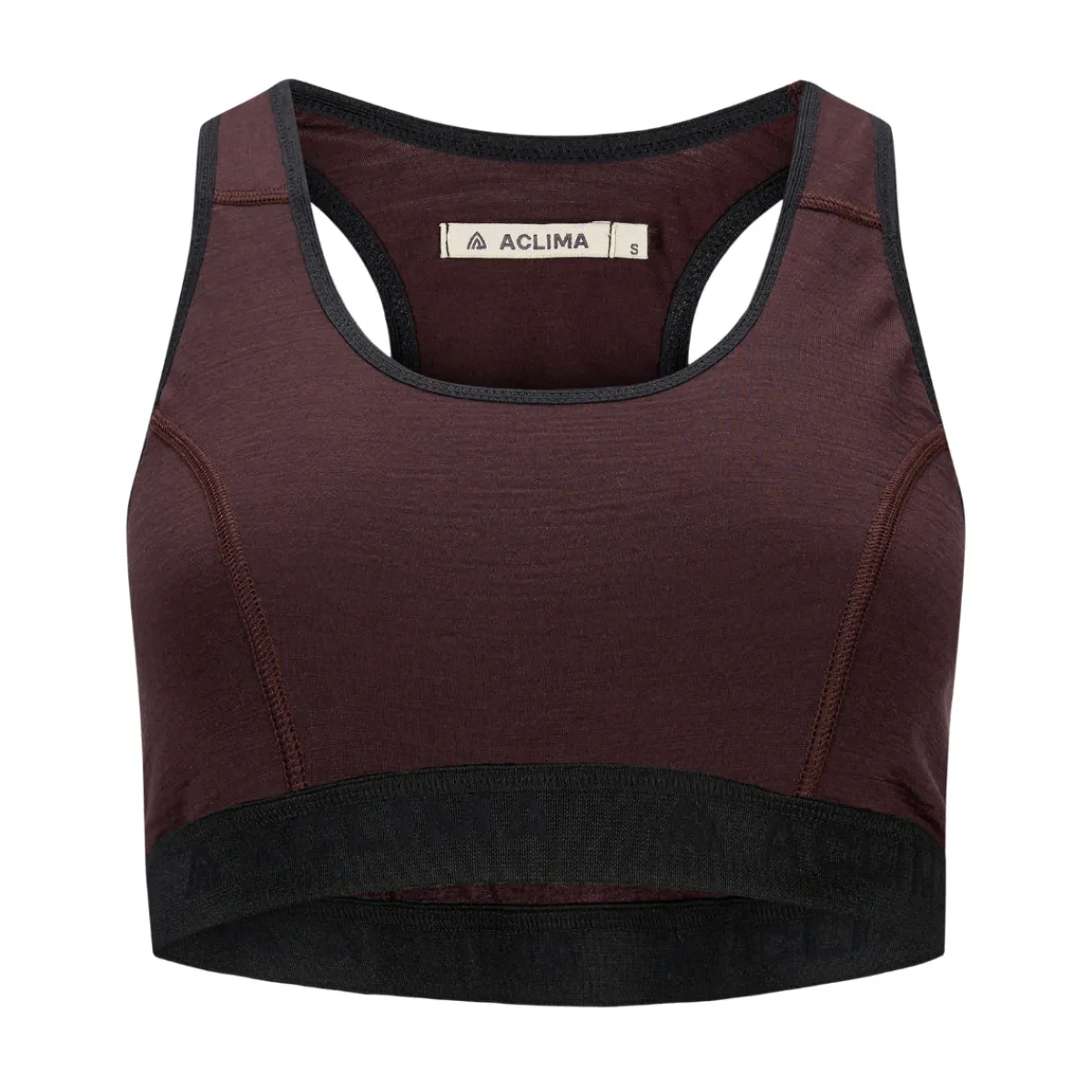 LightWool 180 Sports Top, dame (Chocolate Plum)-ACLIMA Hot