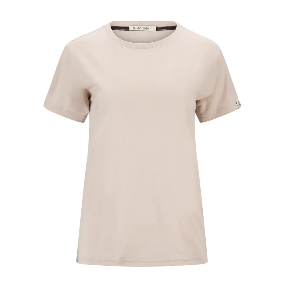 LightWool 180 T-shirt, dame (Simple Taupe)-ACLIMA Discount