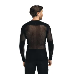 WoolNet Crewneck netundertrøje, herre (Jet Black)-ACLIMA Best