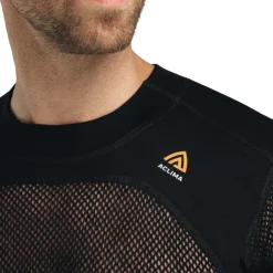 WoolNet Crewneck netundertrøje, herre (Jet Black)-ACLIMA Best