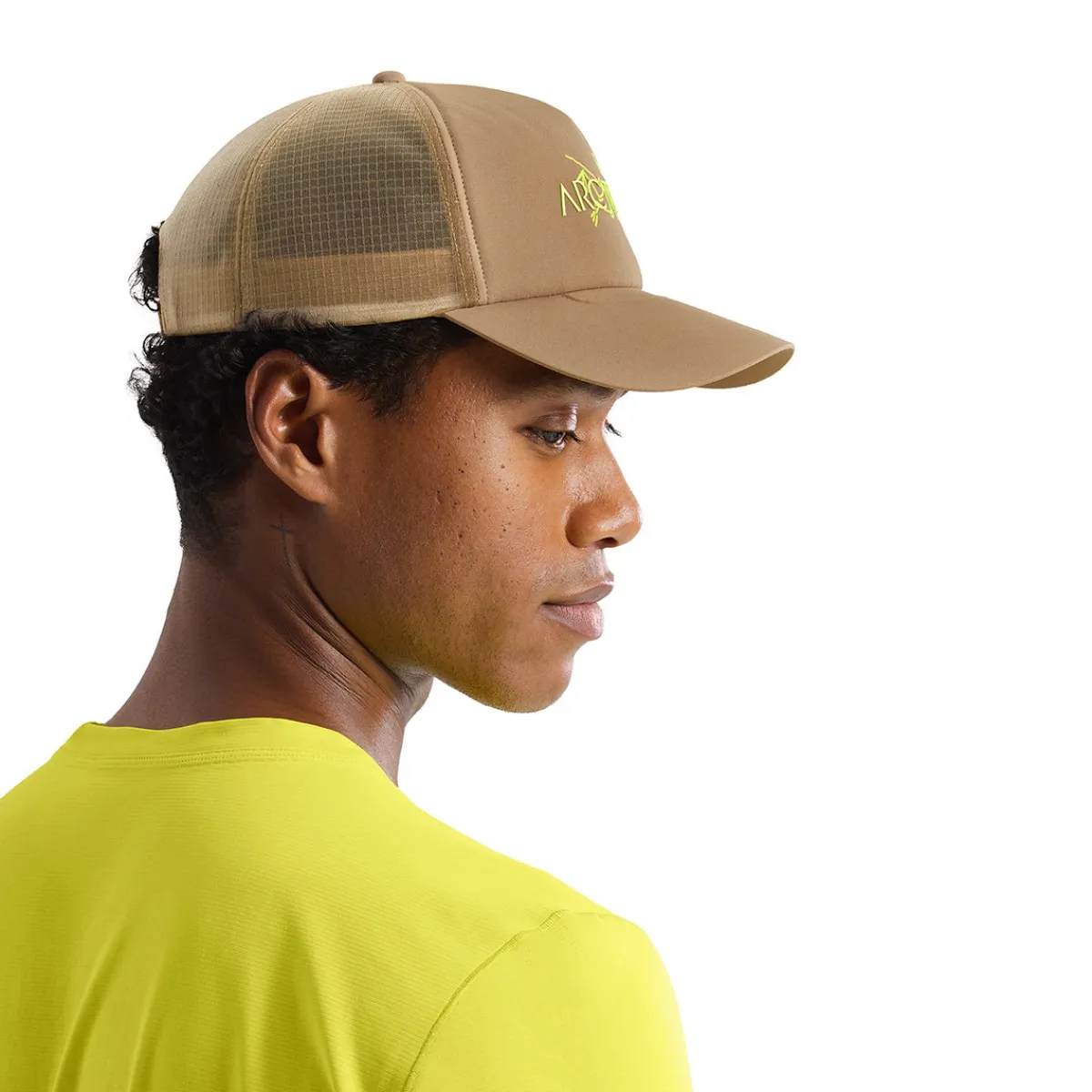 Arc'teryx Bird Word Trucker Curved Hat (Canvas Euphoria)-ARCTERYX Sale
