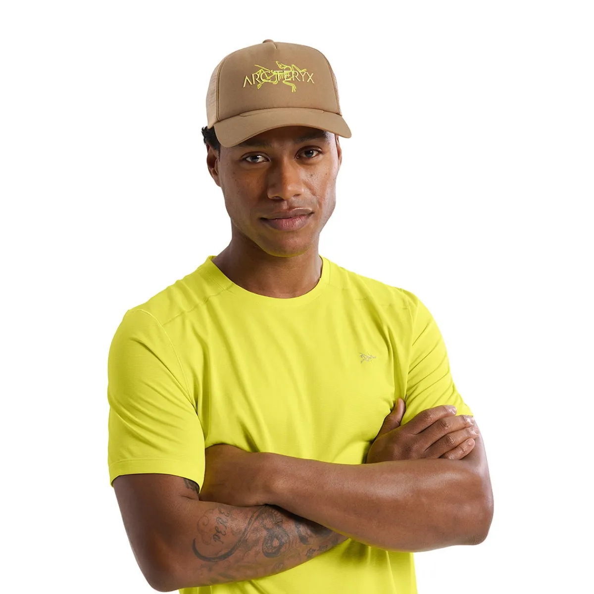 Arc'teryx Bird Word Trucker Curved Hat (Canvas Euphoria)-ARCTERYX Sale