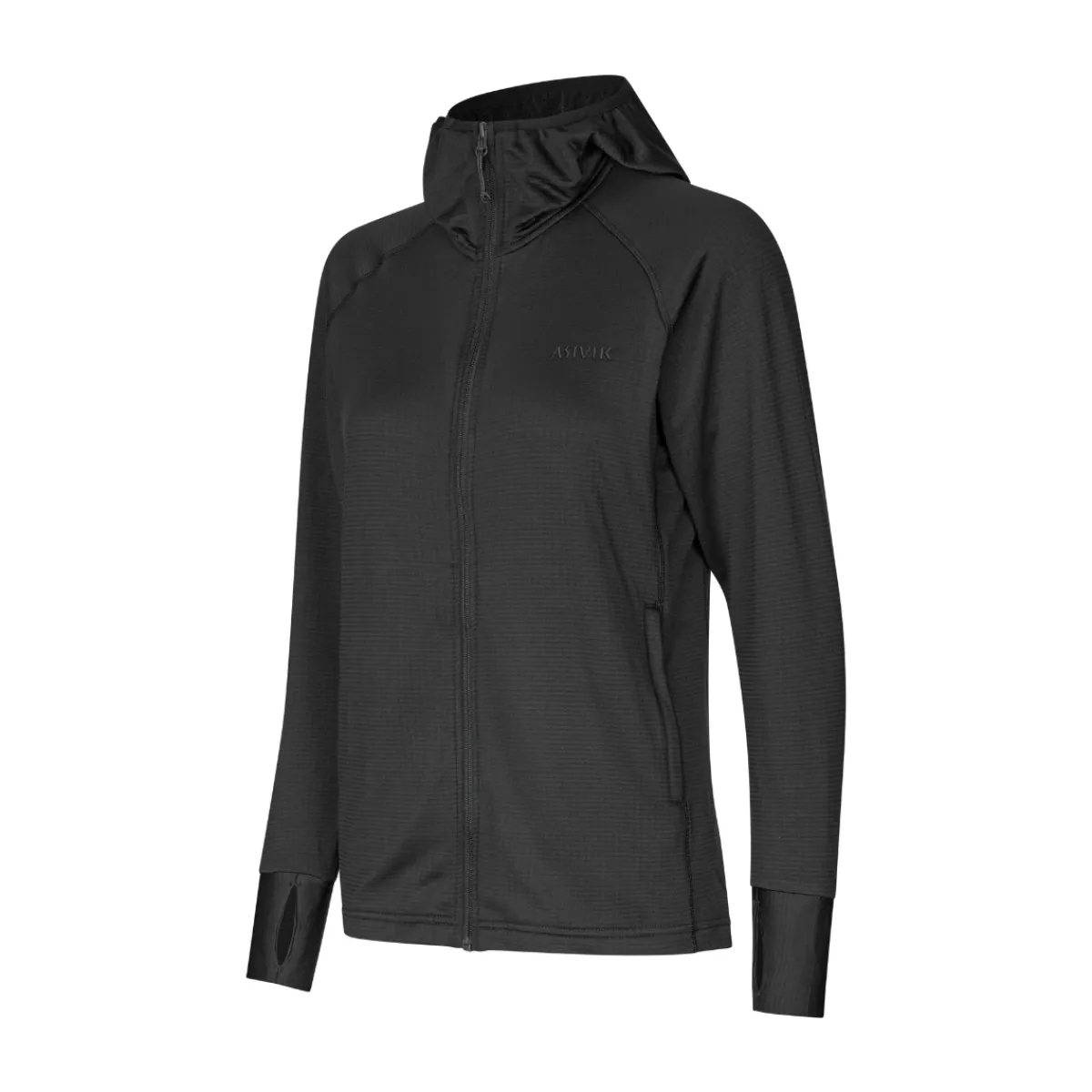 Adventure Fleece, dame (Black)-ASIVIK