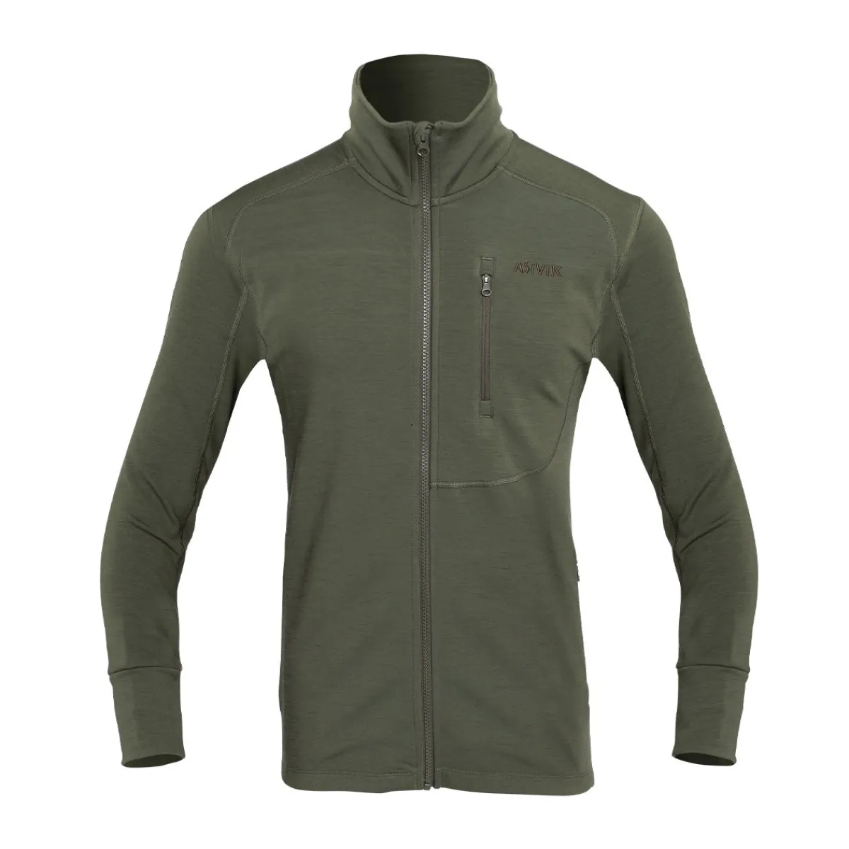 Adventure Mid Wool fleece, herre (Khaki)-ASIVIK Clearance