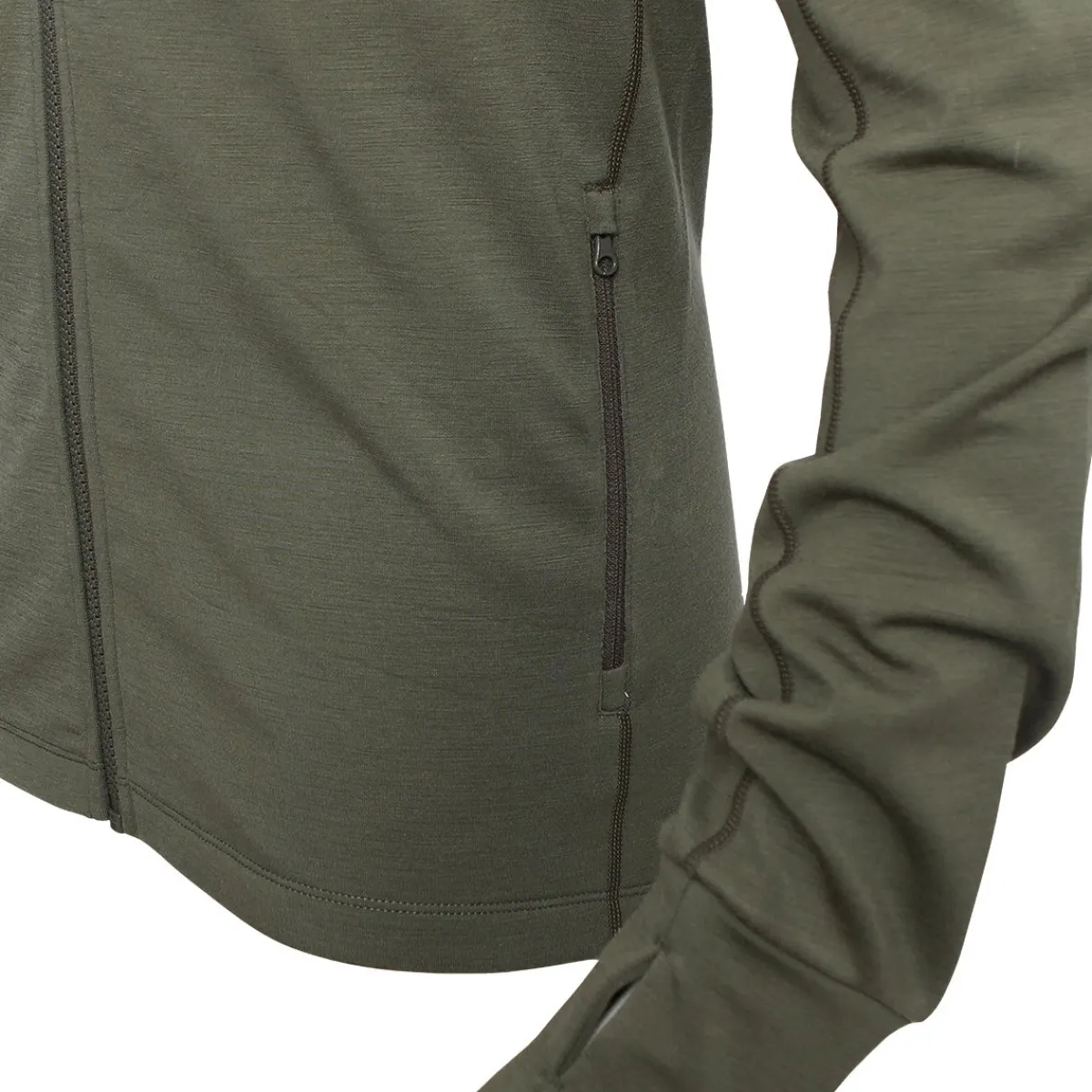Adventure Mid Wool fleece, herre (Khaki)-ASIVIK Clearance
