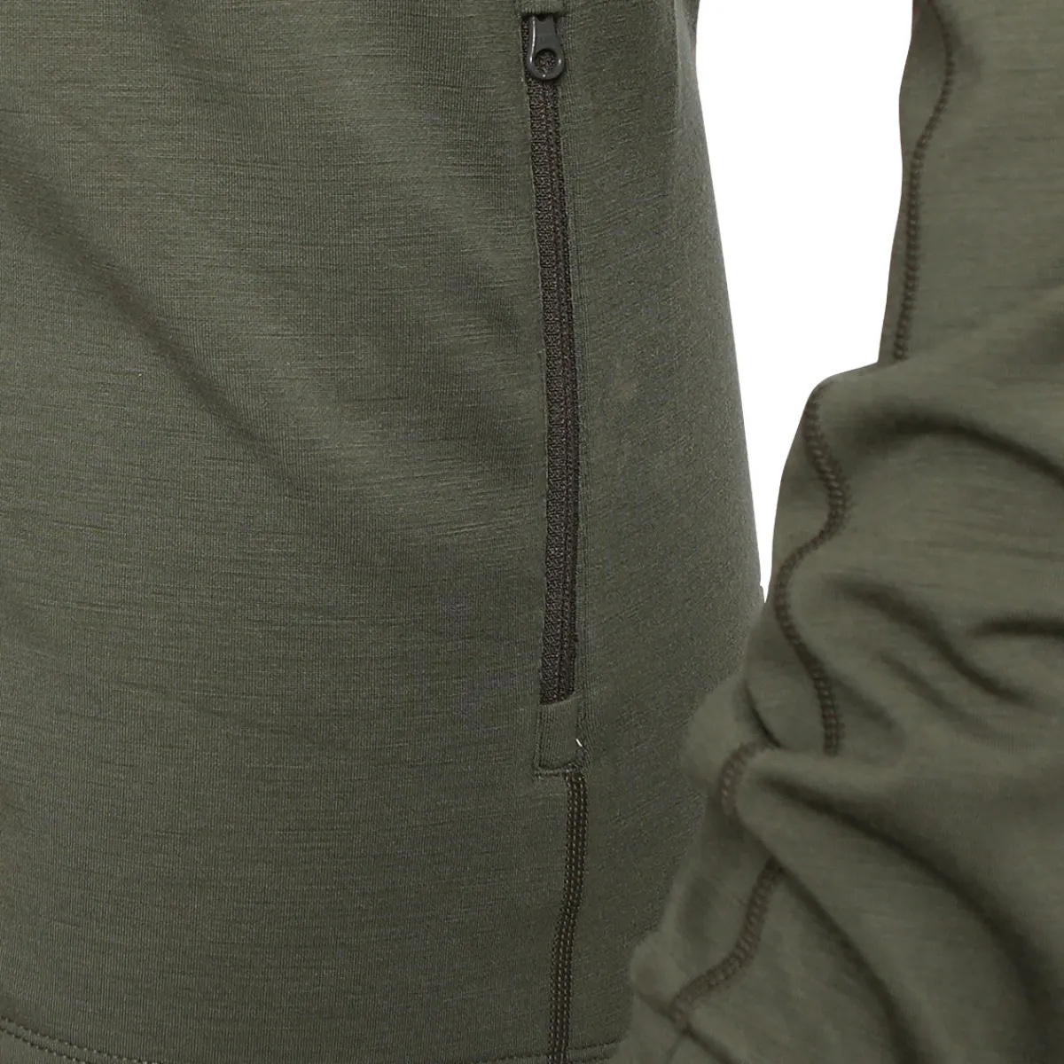 Adventure Mid Wool fleece, dame (Khaki)-ASIVIK Sale