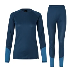 Baselayer Undertøj Sæt, dame (Blue / Blue)-ASIVIK Discount