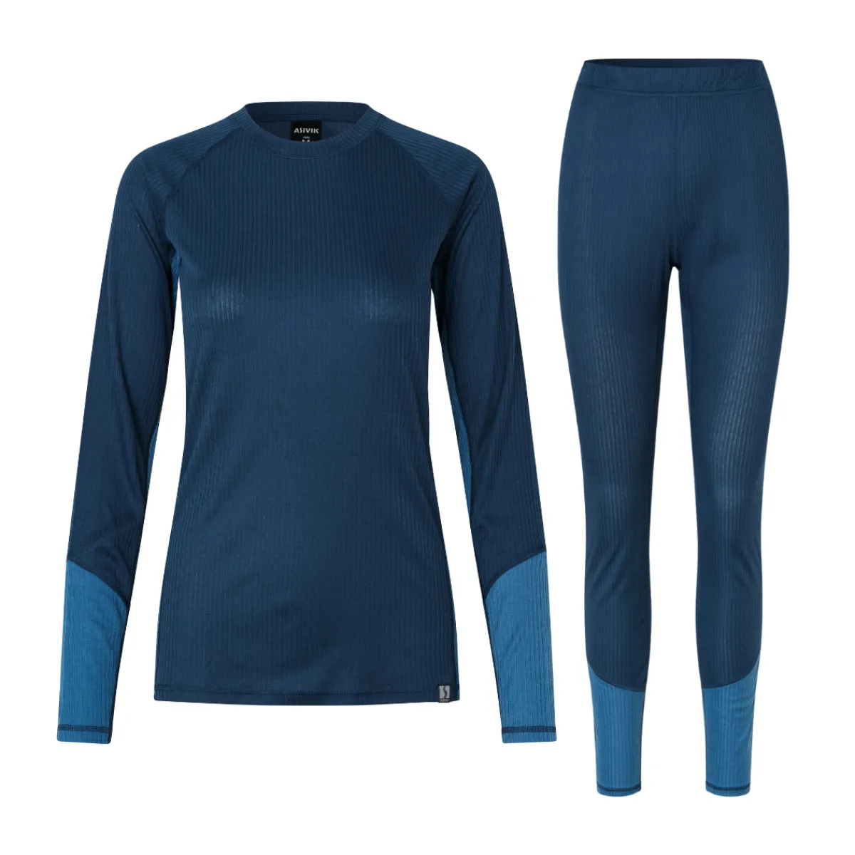 Baselayer Undertøj Sæt, dame (Blue / Blue)-ASIVIK Discount