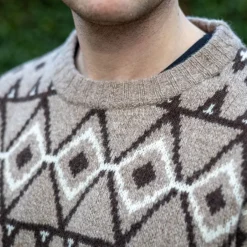 Gamborg Sweater, herre (Tan)-ASIVIK Sale