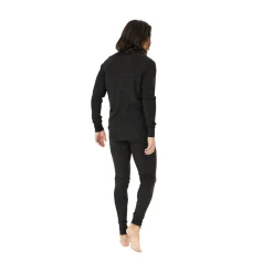 Hike Wool Blend Uldunderbukser, herre (Black)-ASIVIK Hot