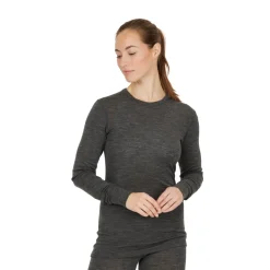 Hike Wool Blend Uldundertrøje, dame (Black)-ASIVIK Clearance