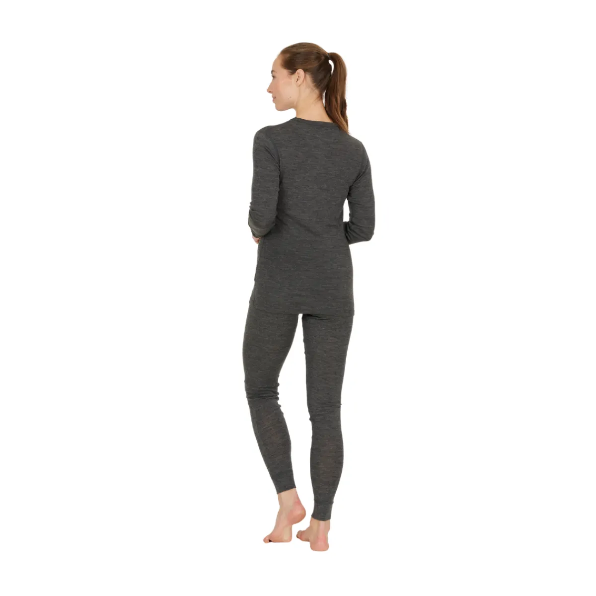 Hike Wool Blend Uldundertrøje, dame (Black)-ASIVIK Clearance