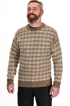 Hjelm Sweater, Herre (Camel Sand)-ASIVIK New