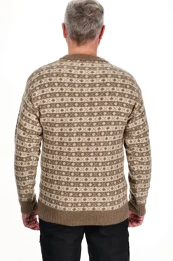 Hjelm Sweater, Herre (Camel Sand)-ASIVIK New