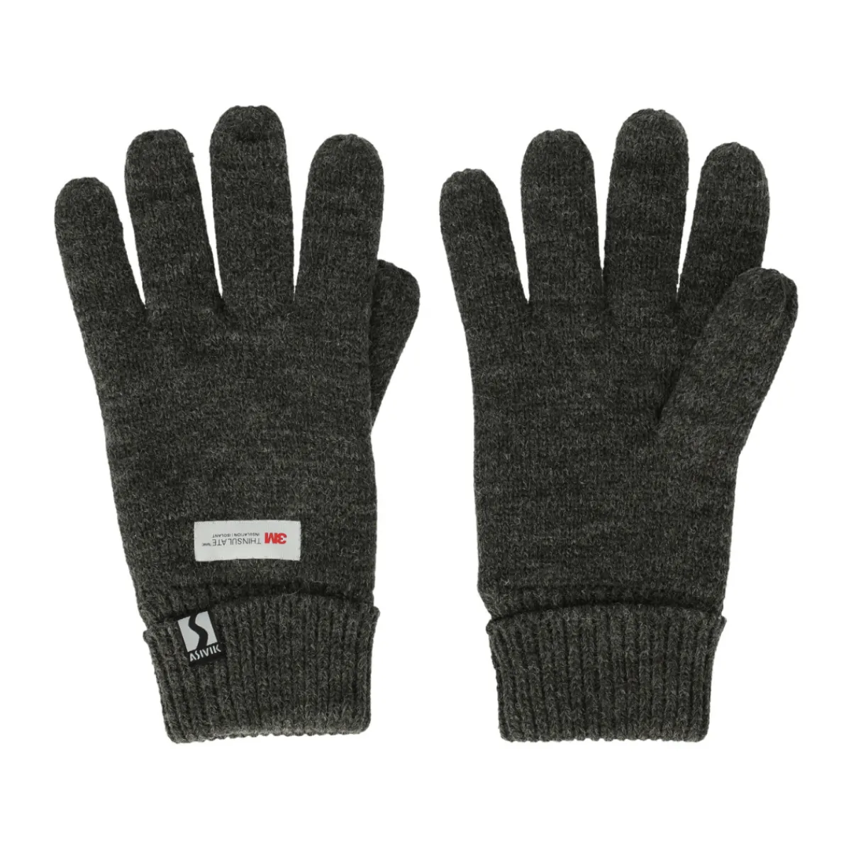 Knitted Thinsulate strikhandsker (Black)-ASIVIK Outlet