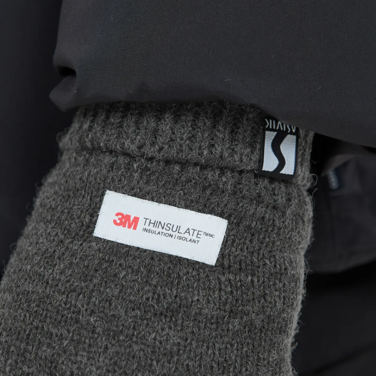 Knitted Thinsulate strikhandsker (Black)-ASIVIK Outlet
