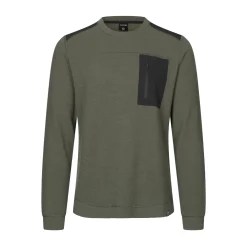 Rold Wool Crew uldtrøje, herre (Pine Green)-ASIVIK
