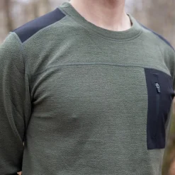 Rold Wool Crew uldtrøje, herre (Pine Green)-ASIVIK