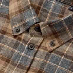 Rubjerg LS skjorte, herre (Sand)-ASIVIK Clearance