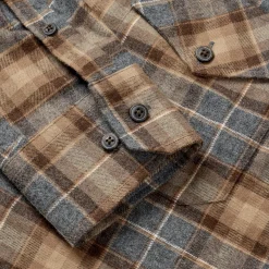 Rubjerg LS skjorte, herre (Sand)-ASIVIK Clearance