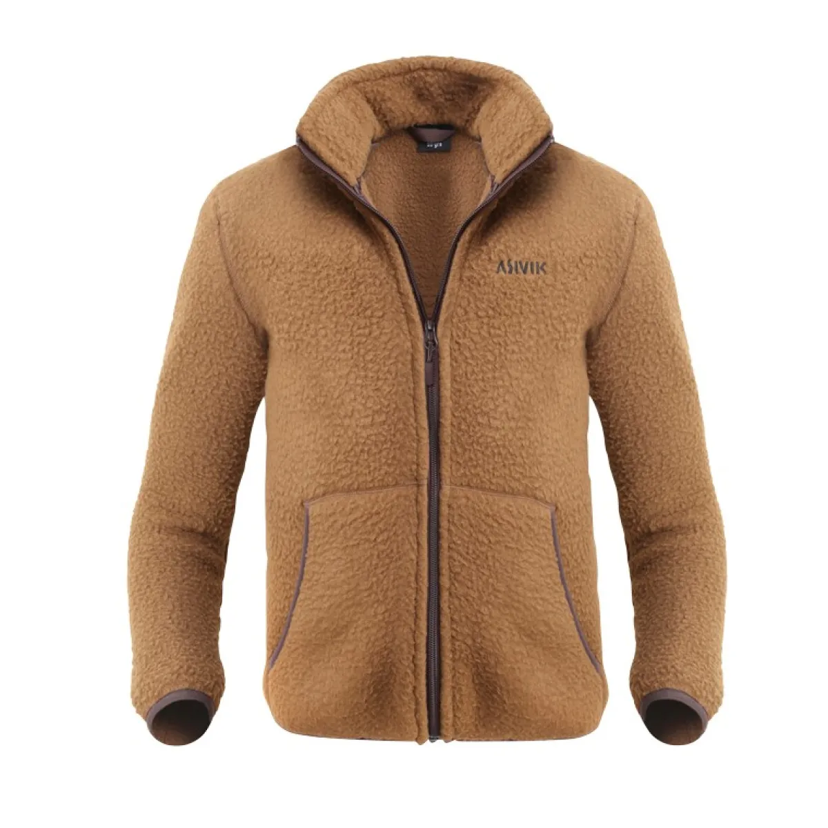 Teddy Fleecejakke, junior (Brown)-ASIVIK Outlet
