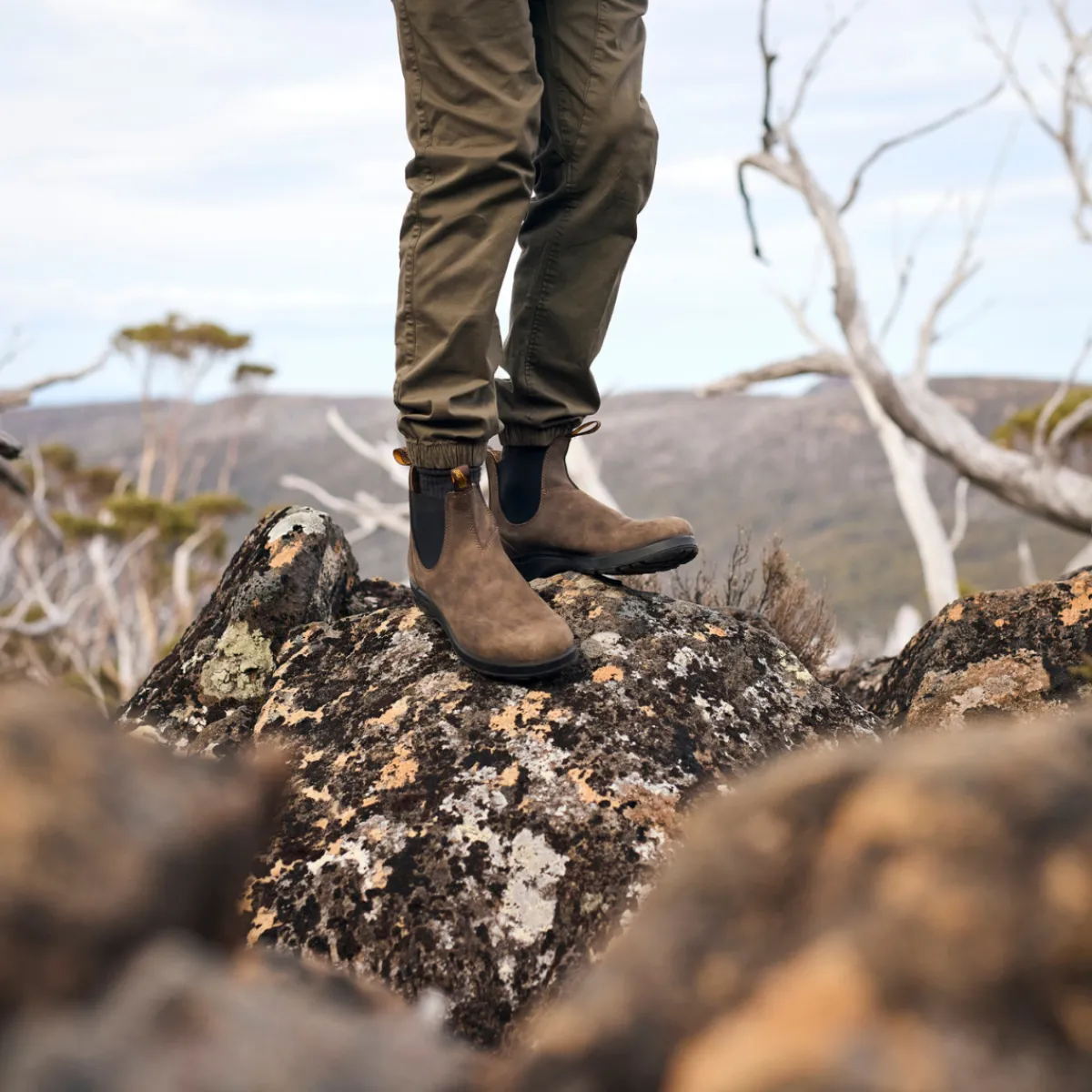 2056 All Terrain Chelsea Boot (Rustic Brown)-BLUNDSTONE Hot