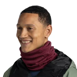Merino HW Neck Warmer (Tibetan Red)-BUFF Clearance