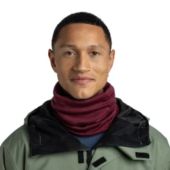 Merino HW Neck Warmer (Tibetan Red)-BUFF Clearance