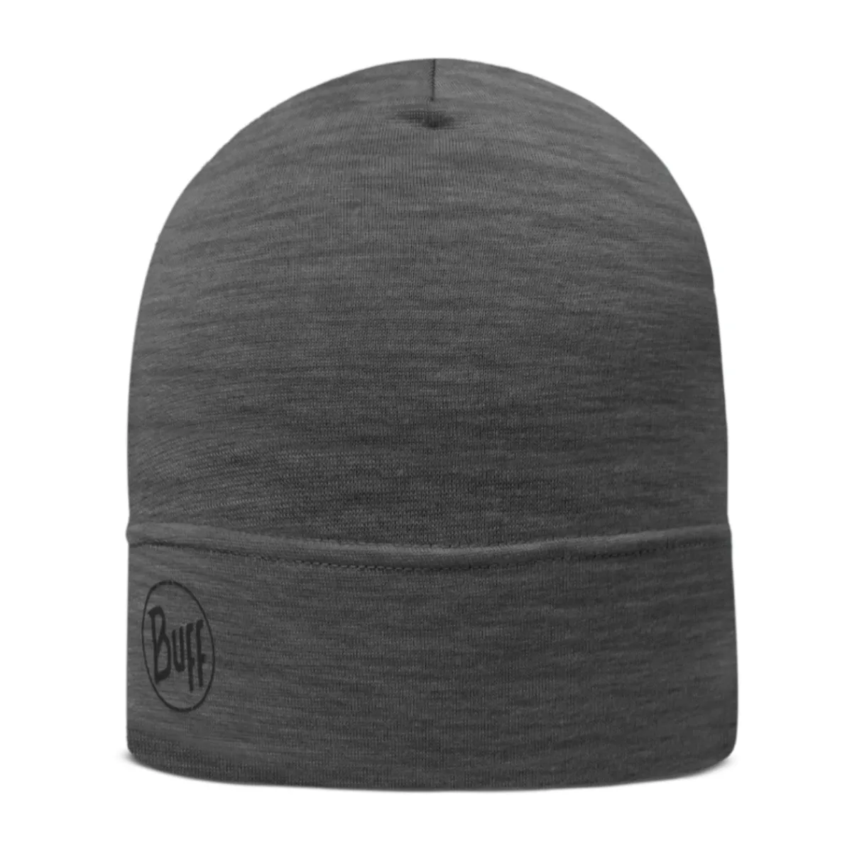 Merino LW Beanie (Solid Grey)-BUFF New