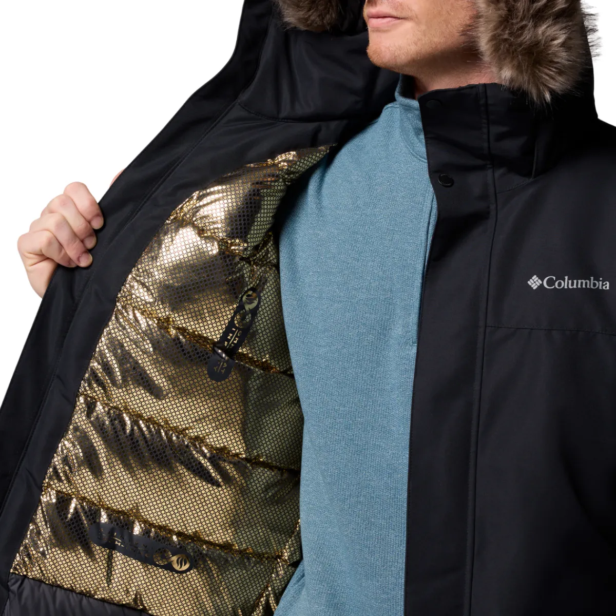 Cape Ridge Parka / Dunjakke, herre (Black)-COLUMBIA New