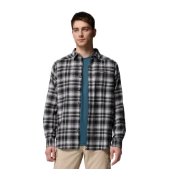 Cornell Woods Flannel LS, herre (BlackTartan)-COLUMBIA Outlet