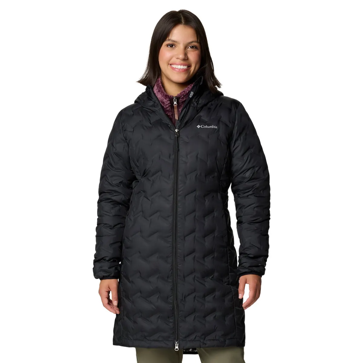 Delta Ridge II Long Down dunfrakke, dame (Black)-COLUMBIA Hot