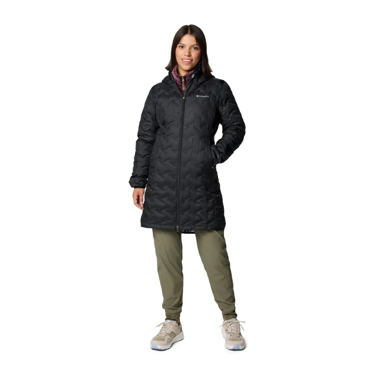 Delta Ridge II Long Down dunfrakke, dame (Black)-COLUMBIA Hot