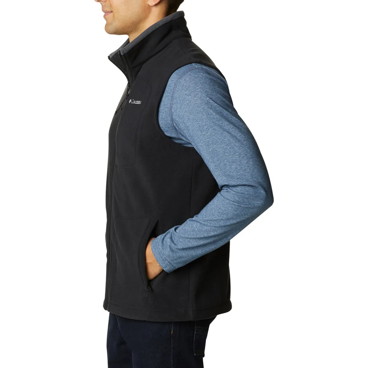 Fast Trek Fleece vest, herre (Black)-COLUMBIA