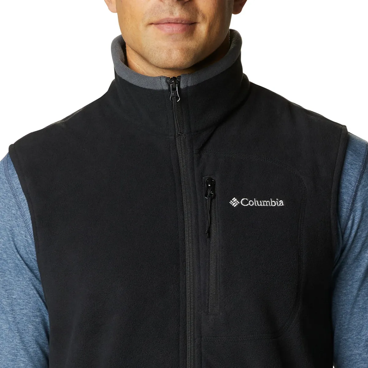 Fast Trek Fleece vest, herre (Black)-COLUMBIA