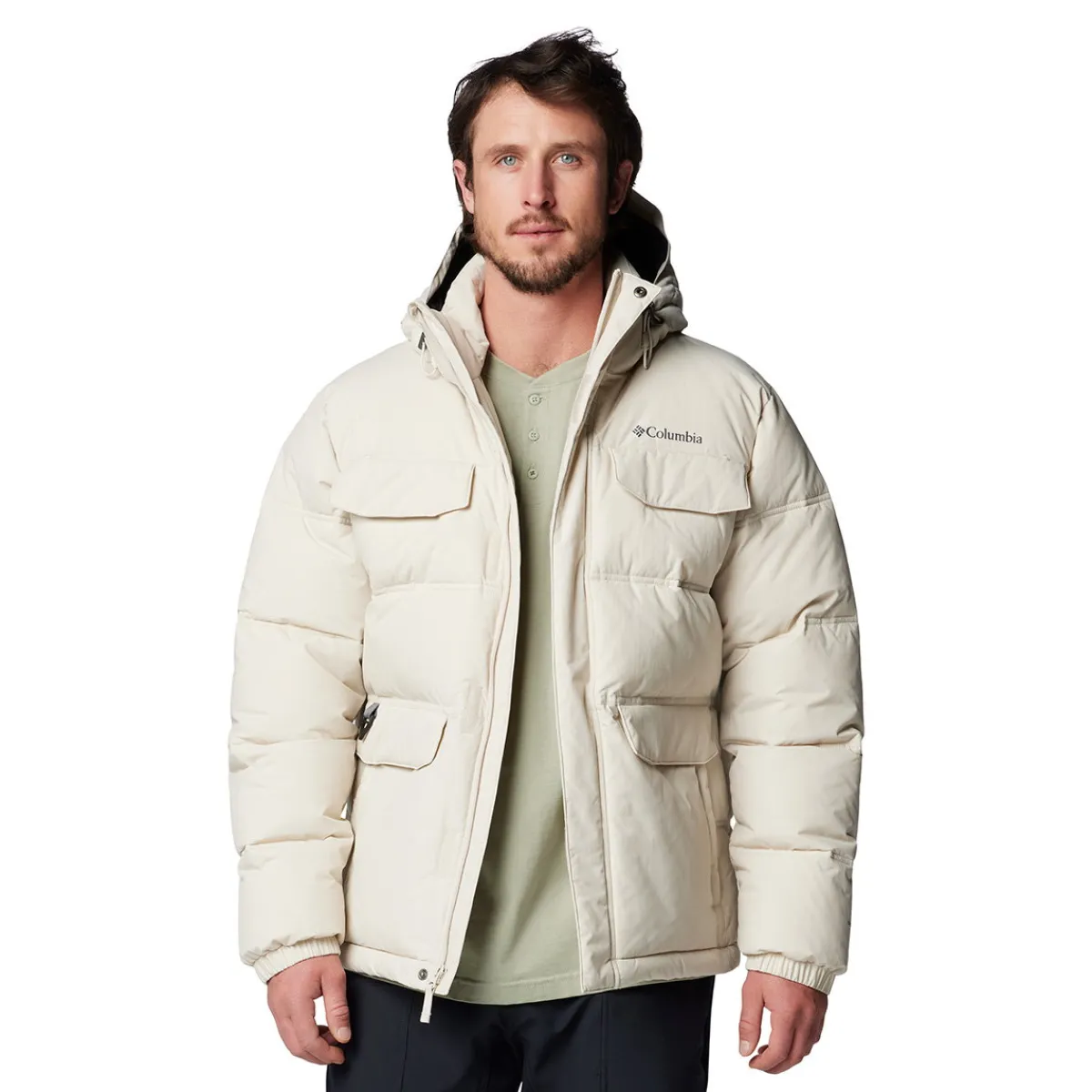 Landroamer Puffer fiberjakke, herre (Dark Stone)-COLUMBIA Discount