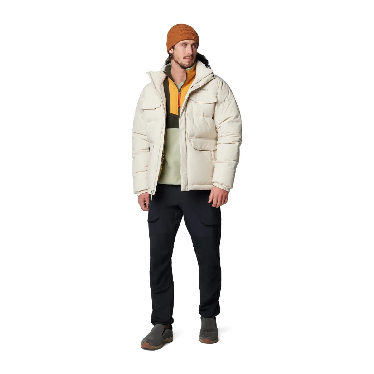 Landroamer Puffer fiberjakke, herre (Dark Stone)-COLUMBIA Discount