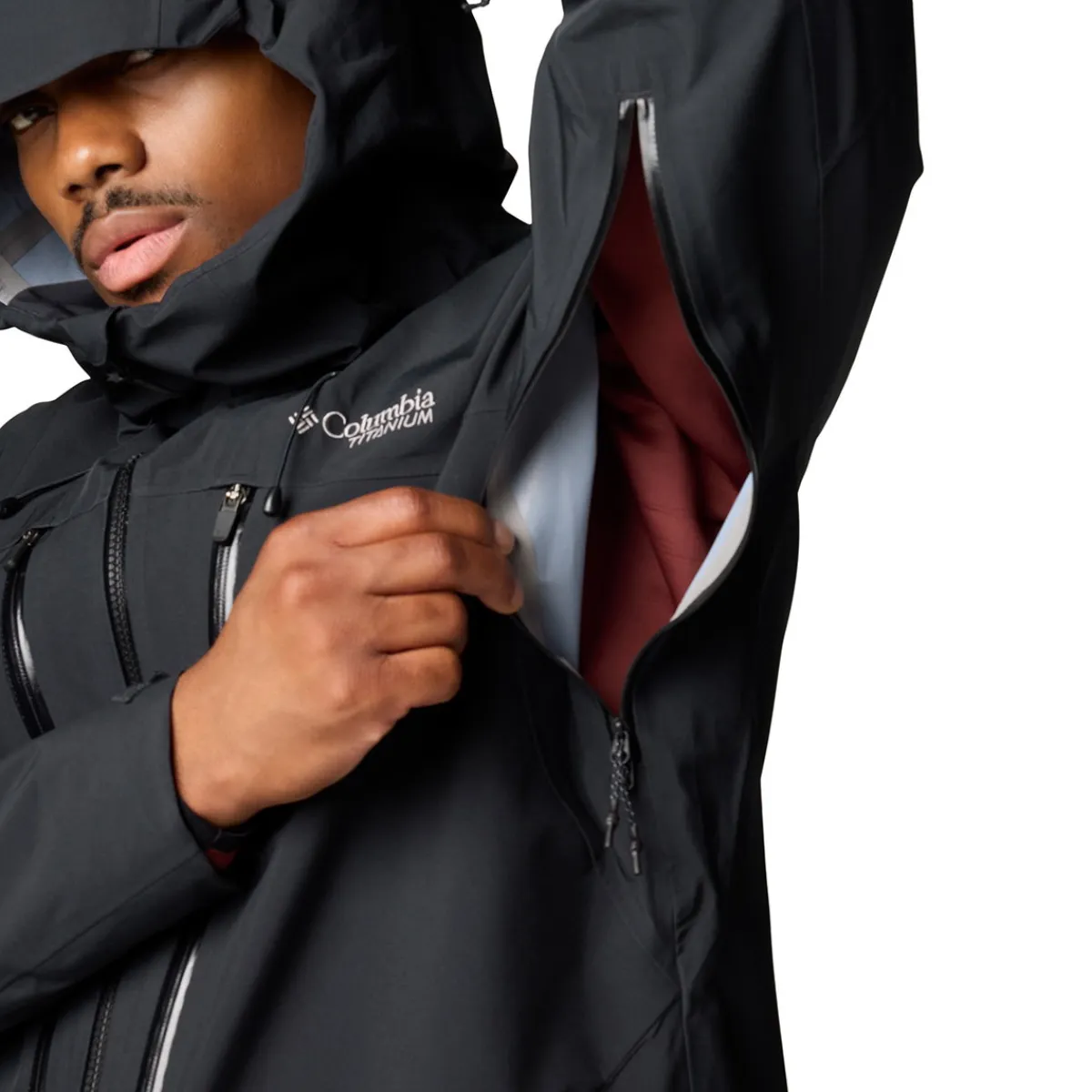 Platinum Peak II 3-lags skijakke, herre (Black)-COLUMBIA New