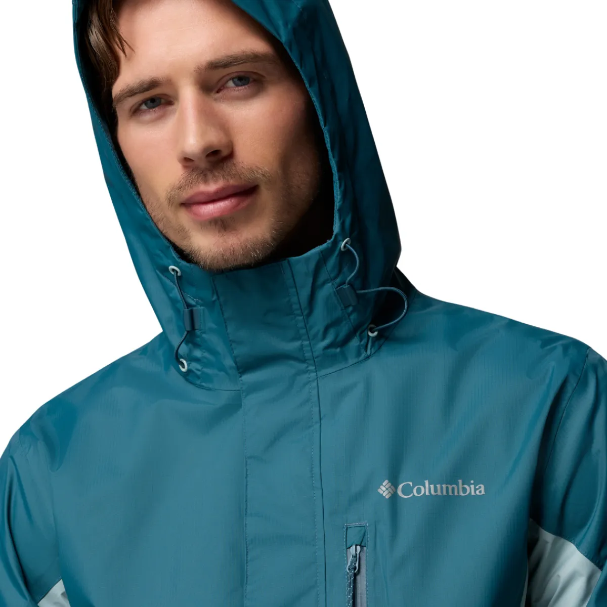 Pouring Adventure regnjakke, herre (Everblue)-COLUMBIA Discount