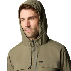 Skien Valley Hooded LS Sommer- og myggejakke, herre (Stone Green)-COLUMBIA Sale