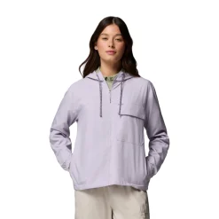 Skien Valley Hooded LS Sommer- og myggejakke, dame (Lavender)-COLUMBIA