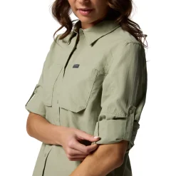 Skien Valley LS Shirt, dame (Safari)-COLUMBIA Outlet