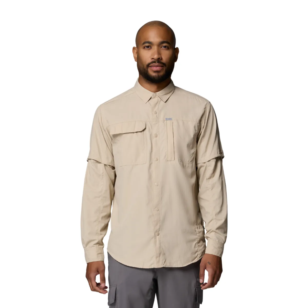 Skien Valley LS Skjorte, herre (Accient Fossil)-COLUMBIA Discount