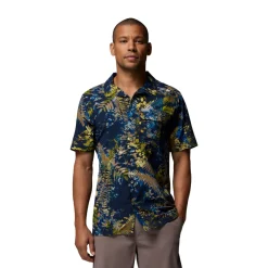 Tech Trail Utility Printed Shirt, herre (Mountain Blue)-COLUMBIA Discount
