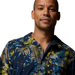 Tech Trail Utility Printed Shirt, herre (Mountain Blue)-COLUMBIA Discount