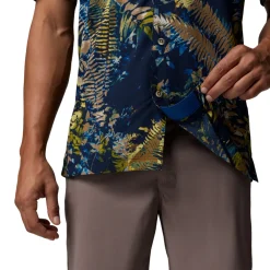 Tech Trail Utility Printed Shirt, herre (Mountain Blue)-COLUMBIA Discount