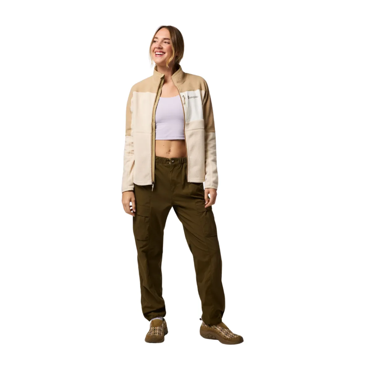 Abrazo FZ Fleece, dame (Khaki Cream)-COTOPAXI Online